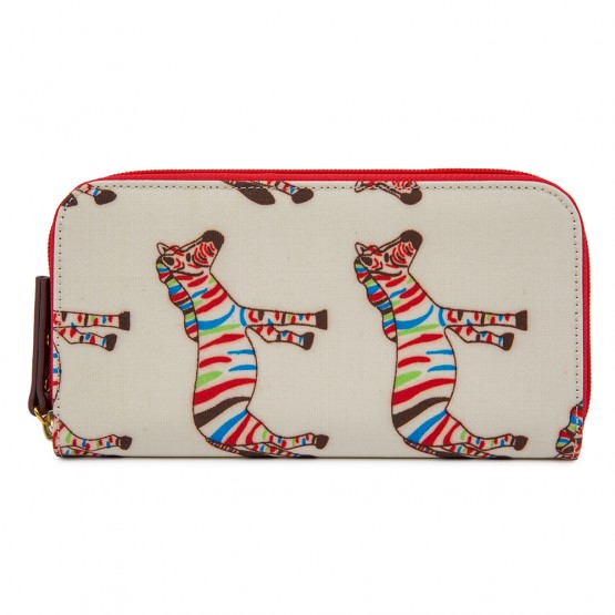 Wallet Zebra Crossing Pink Lining