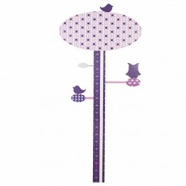 Αυτοκόλλητο Τοίχου Μέτρησης Υψους Lilac Sebra