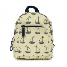 Παιδικό σακίδιο mini rucksack navy and cream boats Pink Lining