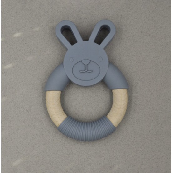 Teether Bunny Charcoal NOKNOK