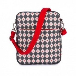 Τσαντάκι αλλαγής out and about mini messenger diamond heart Pink Lining